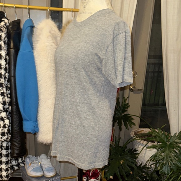 American Apparel The Track Shiry Gray Shortsleeve Tee Men’s Casual Top sz Medium - Picture 5 of 8